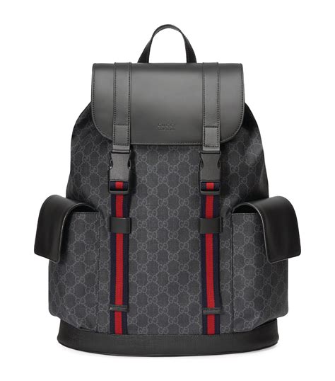 cheap gucci mens backpack|Gucci leather backpacks for men.